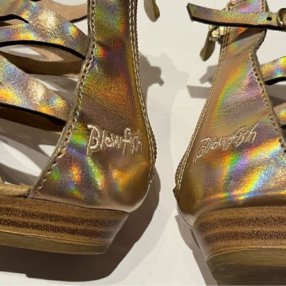 Blowfish Malibu Women's Gladiator Sandals Iridescent Pink Size 7 - Picture 6 of 11